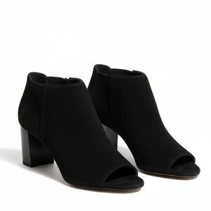Aquatalia shaw  Black suede Heeled Boots 7.5